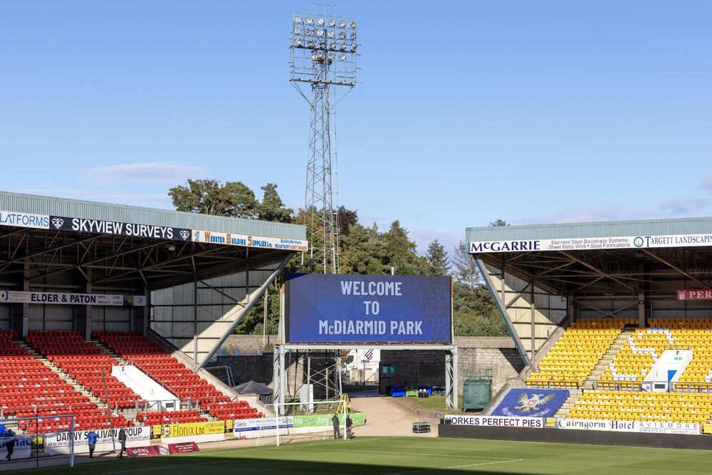 New scoreboard at McDiarmid Park